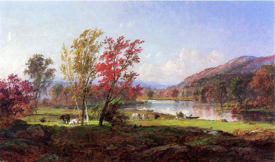 Jasper Francis Cropsey On the Saw Mill River